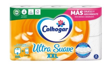 COLHOGAR ULTRA SUAVE XXL - 2 CAPAS