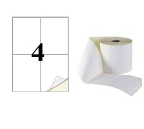 ETIQUETAS TERMICA S/P 100*150 250 UND ROLLO